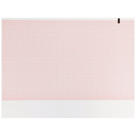 Paper EKG Thermal Z-Fold Red Grid F/CP100/150/200 (200/PK 5PK/CS) by CHP  ID 94018-0000G